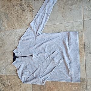 Tommy Hilfiger Boys Gray quarter Zip shirt.  NWT.  Size 12/14 (Medium).